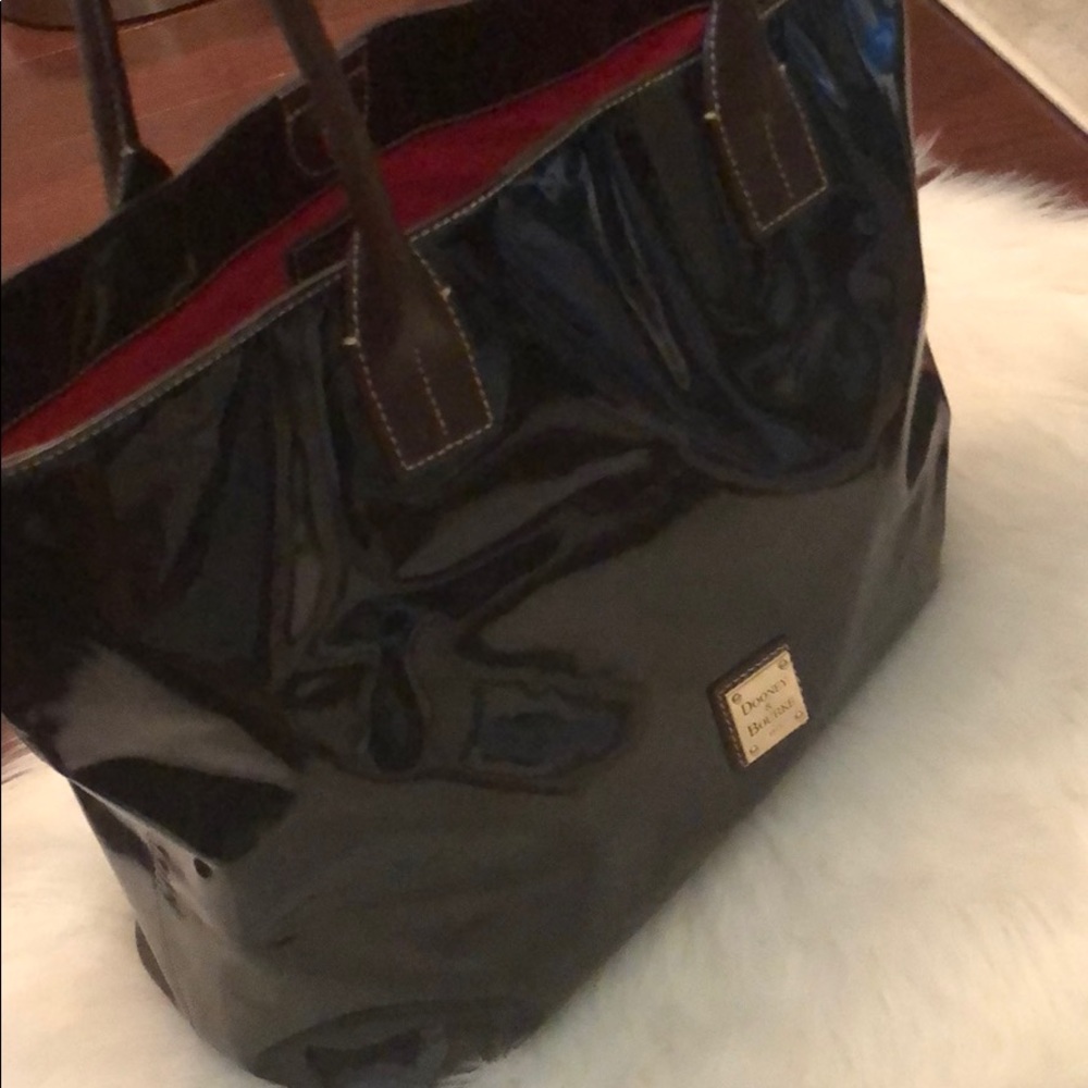 Patent leather work tote or overnight bag!